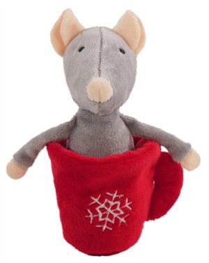 Rosewood Muis In Theekopje Pluche 17x13x6 CM