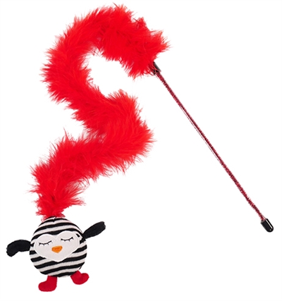 Rosewood Kattenhengel Gestreepte Pinguin Met Veer 55x13x3 CM