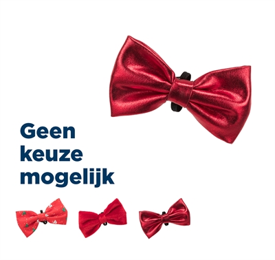 Trixie Xmas Vlinderdas Assorti 10 CM