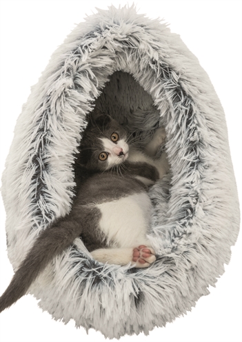 Trixie Kattenmand Iglo Harvey Grijs/Wit-Zwart 41x35x26 cm