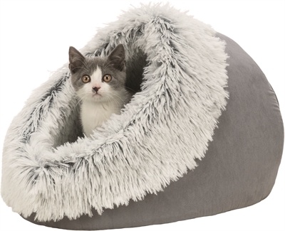Trixie Kattenmand Iglo Harvey Grijs/Wit-Zwart 41x35x26 cm