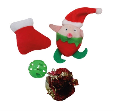 Croci Xmas Cat Lolly met Kattenspeelgoed