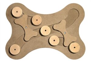 HOLT GAMES Bot Activiteitenspel Hout 35x35x5,5 cm voor huisdieren