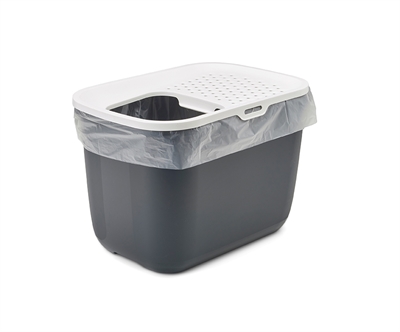 Savic Kattenbak Hop In Antraciet/Wit 58,5x39x39,5 CM