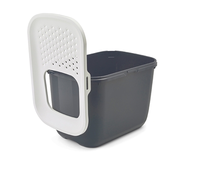 Savic Kattenbak Hop In Antraciet/Wit 58,5x39x39,5 CM
