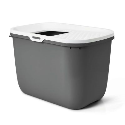 Savic Kattenbak Hop In Antraciet/Wit 58,5x39x39,5 CM