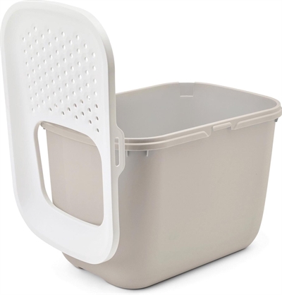 Savic Kattenbak Hop In Wit/Mokka 58,5x39x39,5 cm
