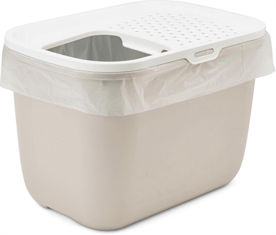Savic Kattenbak Hop In Wit/Mokka 58,5x39x39,5 cm