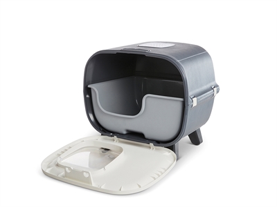 Savic Kattenbak Mira Deluxe Antraciet/Wit 55,5x44x49,5 cm