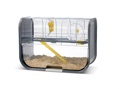 Savic Hamsterkooi Geneva Antraciet / Zilver 60x29x44 CM