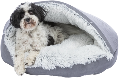Trixie Hondenmand Donut Harvey Grijs/Wit-Zwart 70x70x19 CM — Knusse plek voor jouw hond