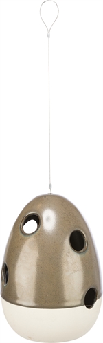 Trixie Nestelhulp Hangend Keramiek Creme / Bosgroen 12x12x16 CM