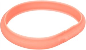 Trixie Lichtgevende Halsband Hond Flash Usb Silicone Koraal L-xl 70 CM 3 Mm 2 ST