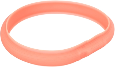 Trixie Lichtgevende Halsband Hond Flash Usb Silicone Koraal L-xl 70 CM 3 Mm 2 ST