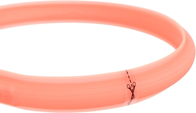 Trixie Lichtgevende Halsband Hond Koraal L-XL 70 cm 2 stuks