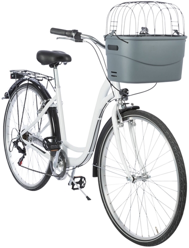 Trixie Stuur-Fietsmand Kunststof Grijs 42x30x39 cm Tot 5 KG