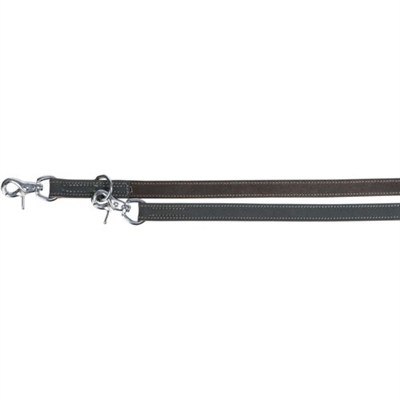 Trixie Hondenriem Rustic Vetleer Grijs 200x1,2 cm Verstelbaar