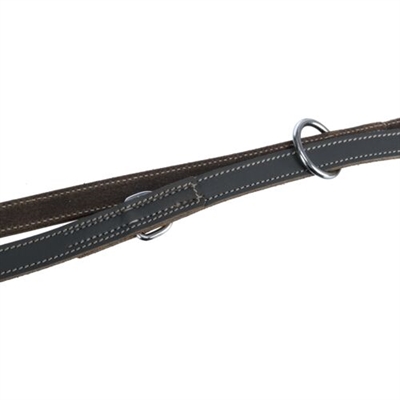 Trixie Hondenriem Rustic Vetleer Grijs 200x1,2 cm Verstelbaar