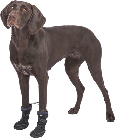 Trixie Pootbescherming Walker Active Long Zwart M 2 st hondenschoenen