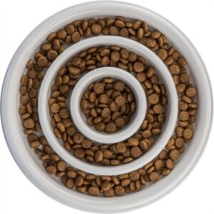 Trixie Voerbak Slowfeeding Kunststof / Tpr Assorti 23 CM 450 ML 4 ST