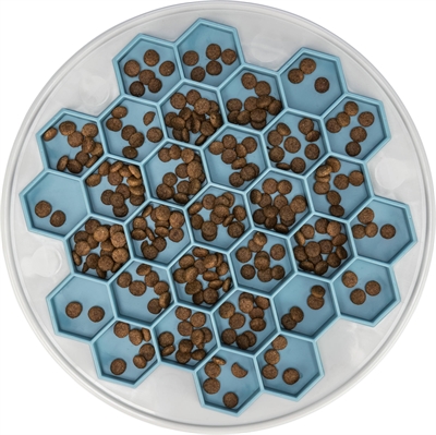 Trixie Slowfeeding Voerplaat Hive 30x30 cm Grijs/Blauw