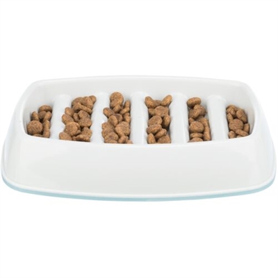 Trixie Slowfeeding Voerbak Kunststof Grijs 21x14 cm 250 ml