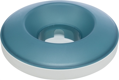 Trixie Slowfeeding Rocking Bowl Kunststof / Tpr Grijs / Blauw 23x23 CM 500 ML