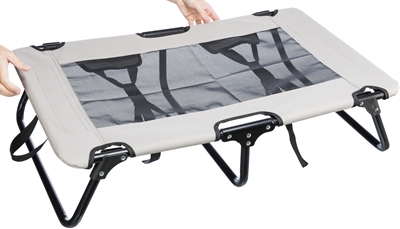 Trixie Stretcher Hondenligbed Grijs/Zwart 79x50 cm — Comfortabele plek voor je hond