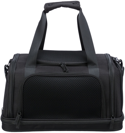 Trixie Vliegtuigtas Plane Zwart 44x28x25 cm voor Kat of Kleine Hond