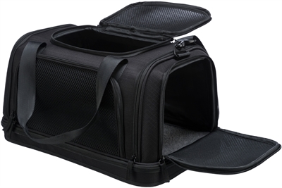 Trixie Vliegtuigtas Plane Zwart 44x28x25 cm voor Kat of Kleine Hond