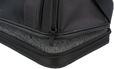 Trixie Vliegtuigtas Gate Zwart 45x28x25 cm voor kat of kleine hond