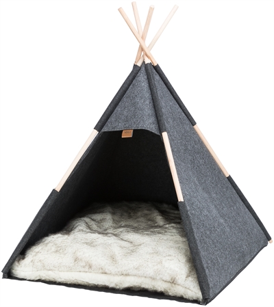 Trixie Schuilplaats Tipi Vilt Antraciet 70x70x70 cm — Een geborgen plek voor je kat