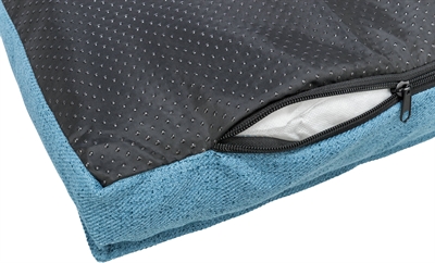 Trixie Kussen Talis Hoekig Blauw 110x80 cm — Comfortabele ligplek voor je hond