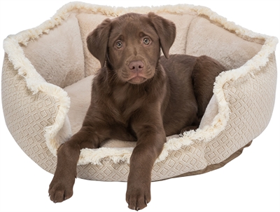 Trixie Hondenmand Boho Hoekig Beige 65x65 cm — Comfortabele plek voor kleine honden