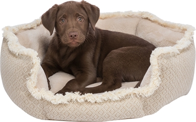Trixie Hondenmand Boho Hoekig Beige 65x65 cm — Comfortabele plek voor kleine honden