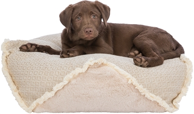 Trixie Hondenkussen Boho Hoekig Beige 70x70 cm — Comfortabele plek voor je hond
