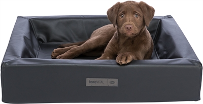 Trixie Vital Mand Remo Hoekig Kunstleer Zwart 70x60 cm — Comfortabele plek voor jouw hond