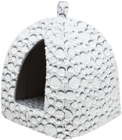 Trixie Kattenmand Iglo Mila Pluche Wit/Grijs 32x32x42 cm