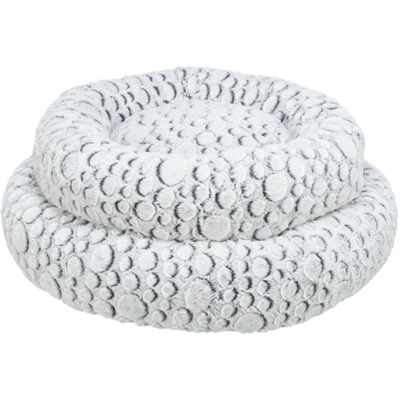 Trixie Kattenmand Mila Rond Pluche 50x50 cm Wit/Grijs