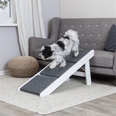 Trixie Loopplank met Uitklapbare Treden 44x106x46 cm Wit
