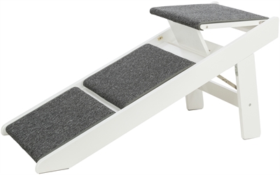 Trixie Loopplank met Uitklapbare Treden 44x106x46 cm Wit