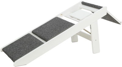 Trixie Loopplank met Uitklapbare Treden 44x106x46 cm Wit