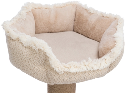 Trixie Krabpaal Boho Beige 50x50x97 cm met relax-mand