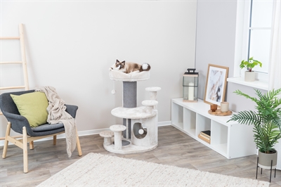 Trixie Krabpaal Emil Lichtgrijs 69x59x96 cm met relax-mand