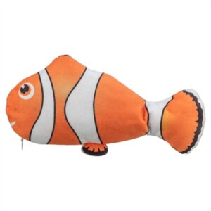 Trixie Spartel Vis Stof Catnip Oranje 26 CM