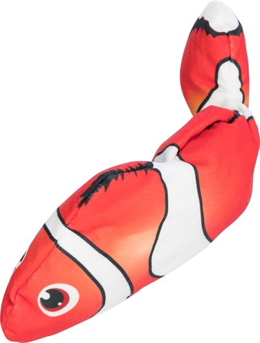 Trixie Spartel Vis Stof Catnip 26 cm Oranje