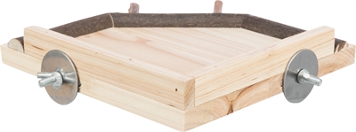 Trixie Landingsplaats Hout met Zitstokken 19x19 CM