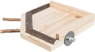 Trixie Landingsplaats Hout met Zitstokken 19x19 CM