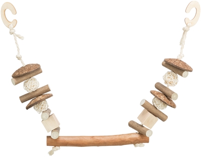 Trixie Knabbelschommel Kokosnoot/hout/rotan 20x30 CM