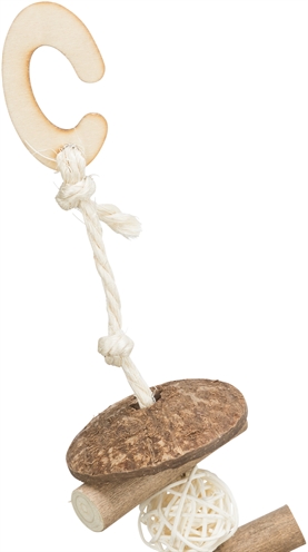 Trixie Knabbelschommel Kokosnoot/Hout/Rotan 20x30 cm voor vogels